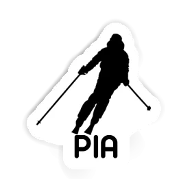 Pia Sticker Skier Image