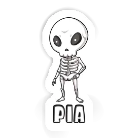 Pia Sticker Skeleton Image