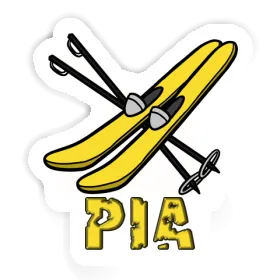 Pia Autocollant Ski Image