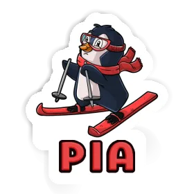 Skifahrerin Sticker Pia Image