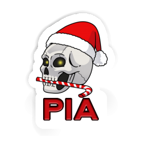 Pia Autocollant Crâne de Noël Image