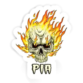 Sticker Skull Pia Image