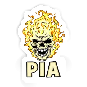 Pia Sticker Skull Image