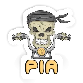 Pia Sticker Motorbike Rider Image