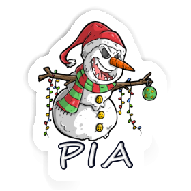 Pia Sticker Schneemann Image