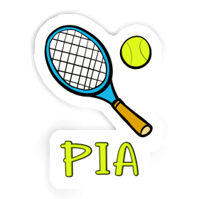 Pia Sticker Tennis Racket Image