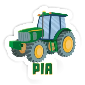 Tracteur Autocollant Pia Image