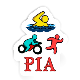 Autocollant Pia Triathlète Image