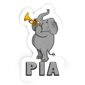 Sticker Elephant Pia Image