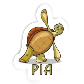 Pia Aufkleber Yoga-Schildkröte Image