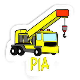 Pia Autocollant Grue automotrice Image