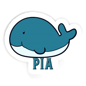 Sticker Pia Whale Fish Image