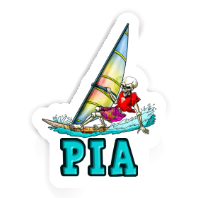 Sticker Surfer Pia Image