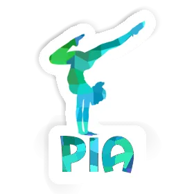 Pia Sticker Yoga-Frau Image