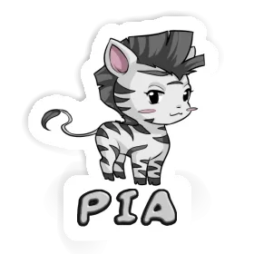 Pia Sticker Zebra Image