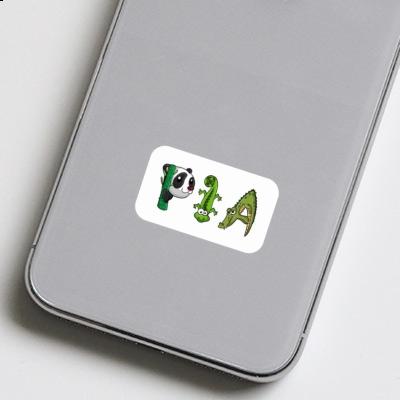 Pia Sticker Tierschrift Notebook Image