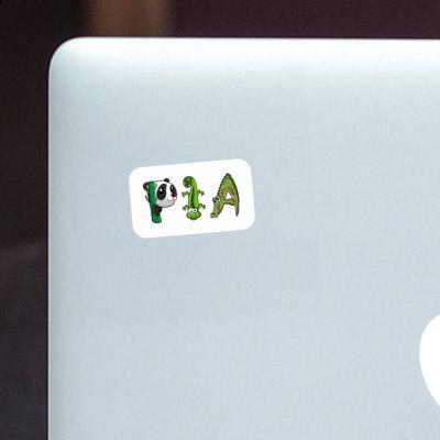 Pia Sticker Tierschrift Image