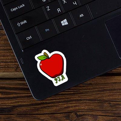 Sticker Pia Apfel Notebook Image