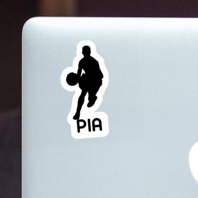 Basketballspieler Aufkleber Pia Laptop Image