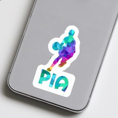 Pia Sticker Basketball Player Image