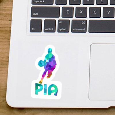 Pia Sticker Basketball Player Notebook Image