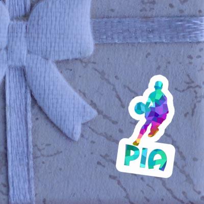 Pia Sticker Basketball Player Laptop Image