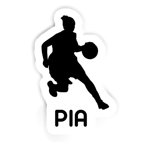 Basketballspielerin Sticker Pia Laptop Image