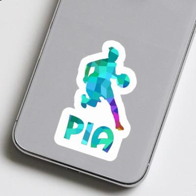 Basketball Player Sticker Pia Laptop Image