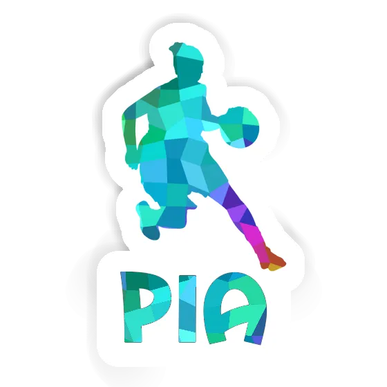 Pia Sticker Basketballspielerin Laptop Image