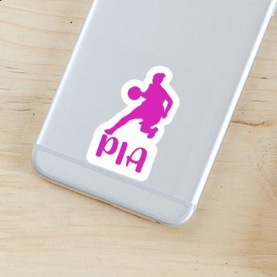 Pia Sticker Basketball Player Notebook Image