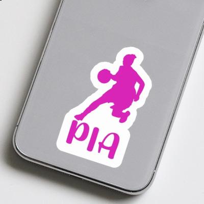 Pia Sticker Basketball Player Notebook Image