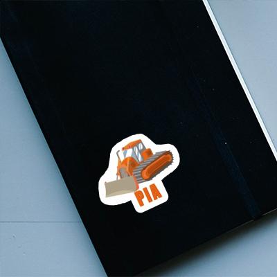 Sticker Pia Excavator Notebook Image