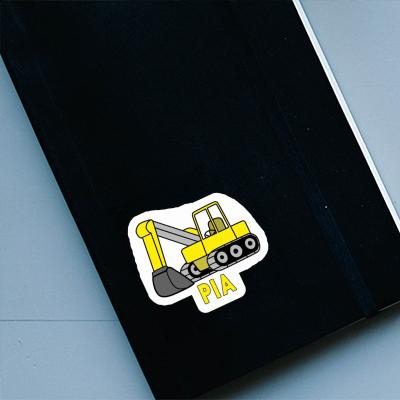 Sticker Excavator Pia Notebook Image