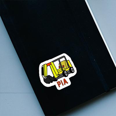 Sticker Pia Mini-Excavator Notebook Image