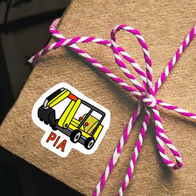 Sticker Pia Mini-Excavator Image