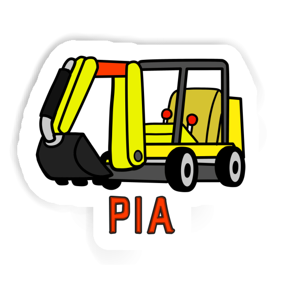 Sticker Pia Mini-Excavator Laptop Image