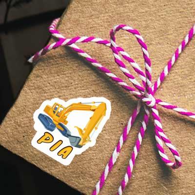 Pia Sticker Excavator Notebook Image