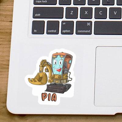 Excavator Sticker Pia Laptop Image