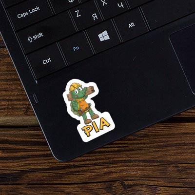 Pia Sticker Construction worker Laptop Image