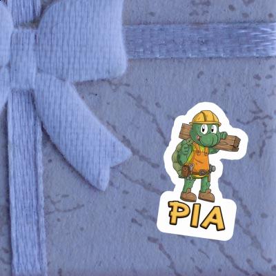 Pia Sticker Construction worker Notebook Image