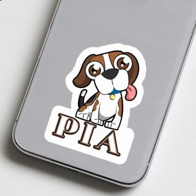 Sticker Pia Beagle-Hund Gift package Image