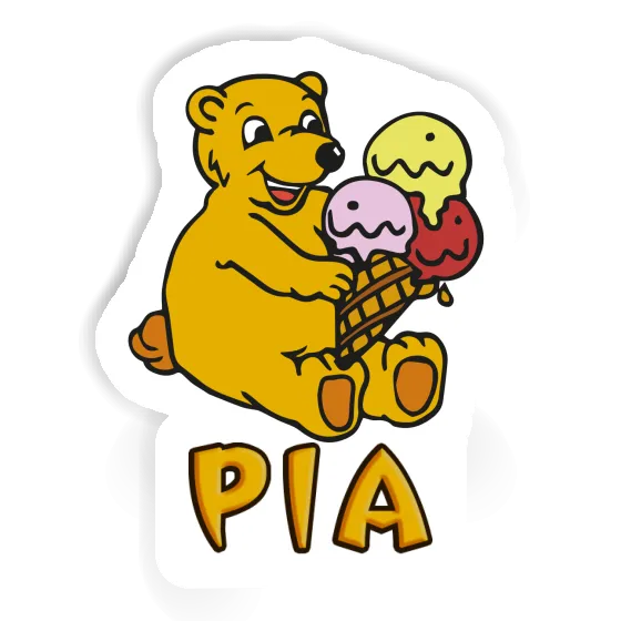 Pia Aufkleber Eiscreme-Bär Gift package Image