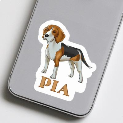 Sticker Pia Beagle Dog Image