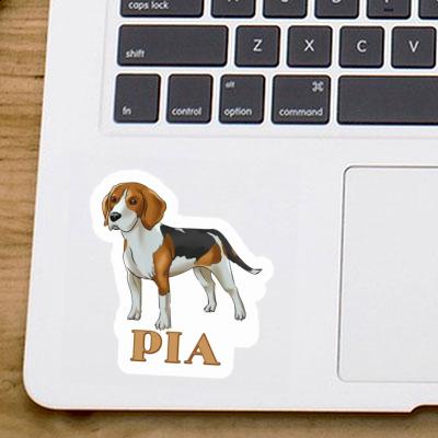 Sticker Pia Beagle Dog Notebook Image