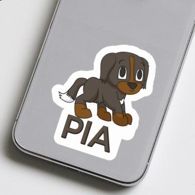 Sticker Berner Sennenhund Pia Notebook Image