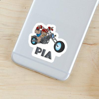 Biker Sticker Pia Notebook Image