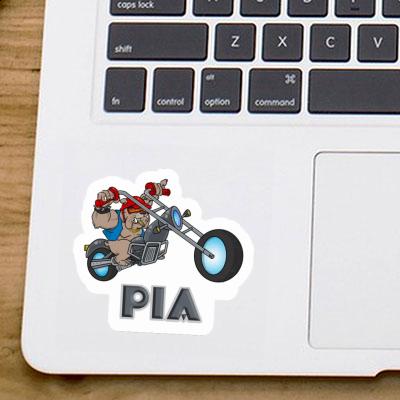 Sticker Pia Biker Laptop Image