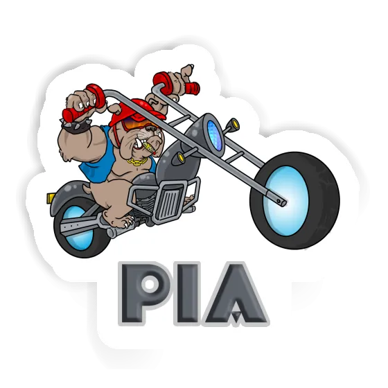 Sticker Pia Biker Notebook Image