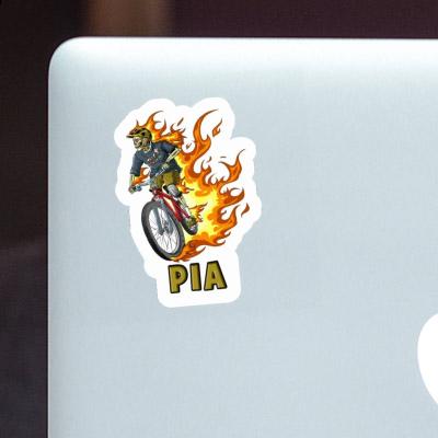 Biker Sticker Pia Laptop Image