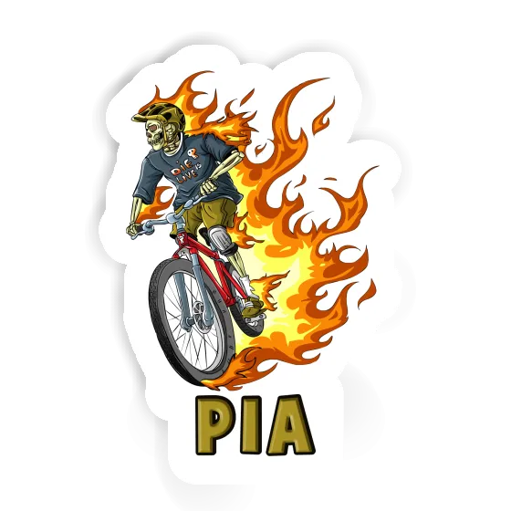 Biker Sticker Pia Notebook Image